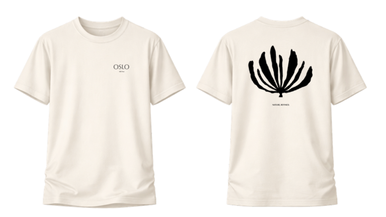 捨てられる枝葉が、ブランドの“15年”を描く。OSLO PLANTS 15周年記念GXアートTシャツを制作 ─ 剪定枝とリサイクル絵具で表現するサステナブル・デザイン