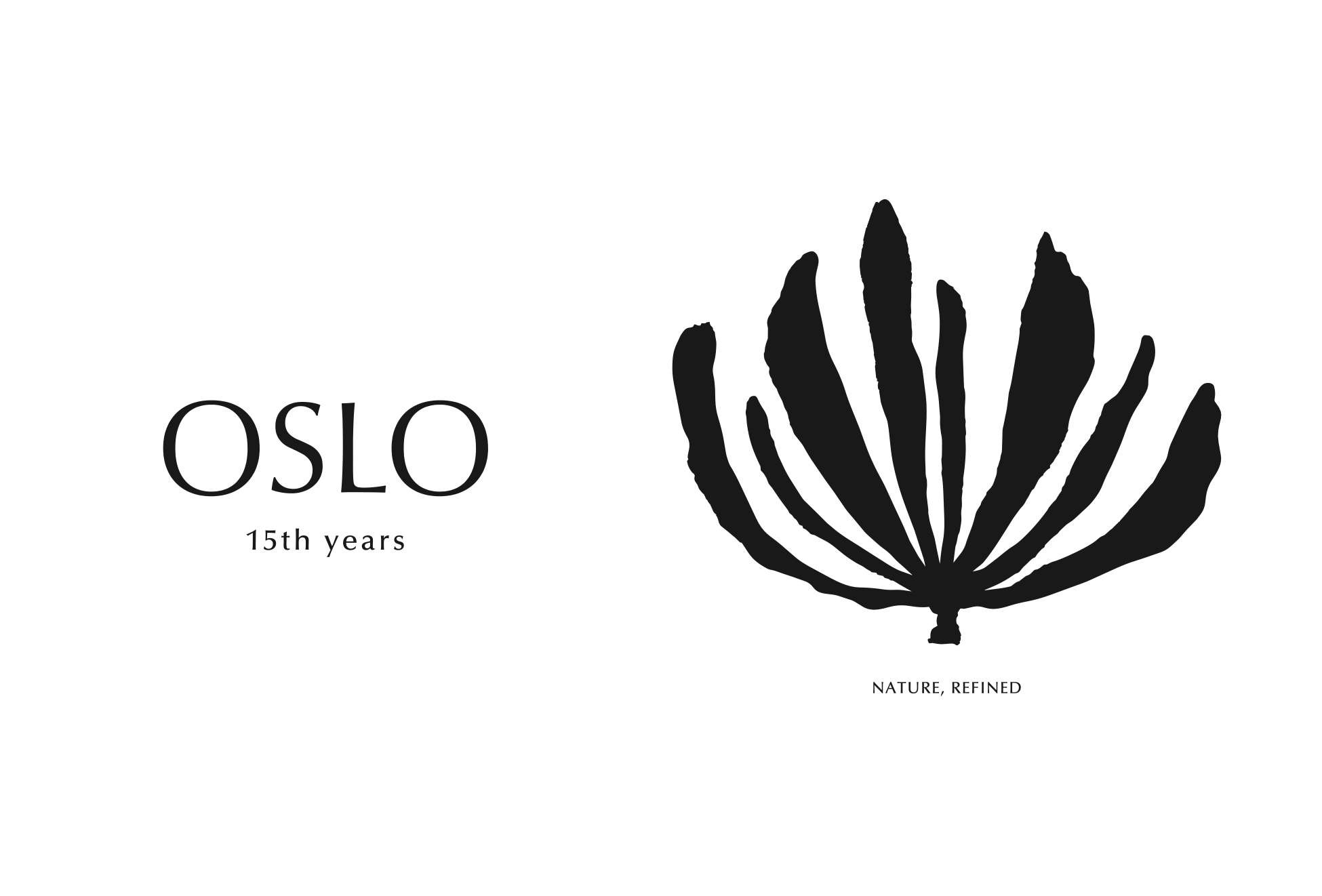 OSLO PLANTS 15周年記念GXアートTシャツの前面ロゴと背面モチーフの着用イメージ
